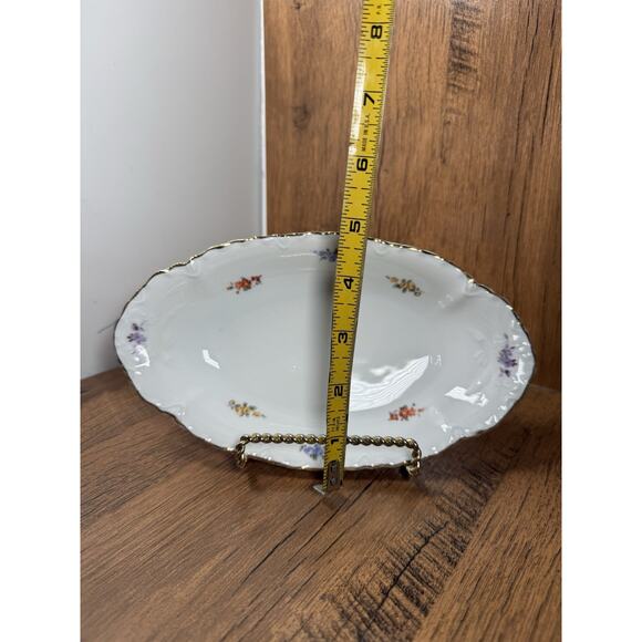 K&A Krautheim Selb Bavaria Germany Floral Small Relish Serving Bowl - Picture 3 of 4